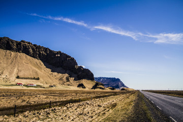Iceland Countryside with traditional houses