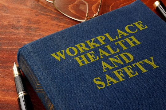 Title Workplace health and safety WHS on the book.
