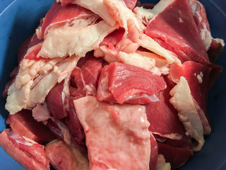 Marinate the meat for cooking