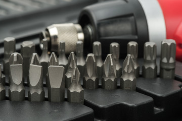 Obraz premium screwdriver set in black box