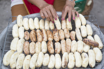 LAOS VIENTIANE PHA THAT LUANG FESTIVAL FOOD