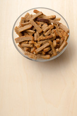 Crackers pieces of dried bread