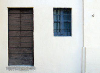 Fototapeta premium Locked door and window