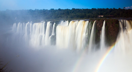 Naklejka na ściany i meble Garganta del Diablo waterfall on Iguazu River