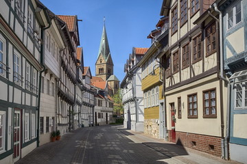 Fototapeta na wymiar Wolfenbüttel - Altstadtgasse, Deutschland