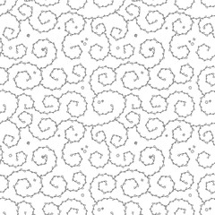 Curly Pattern or Seamless Vector Background
