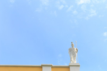 Obraz premium GOMEL, BELARUS - 29 April 2017: Architectural elements of the building of the Rumyantsev Palace