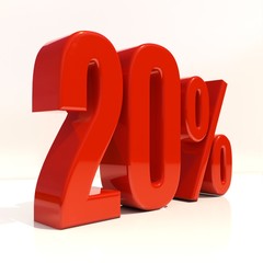 20 Percent Sign