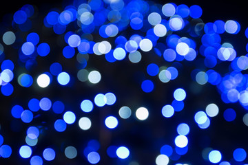 Blue bokeh background