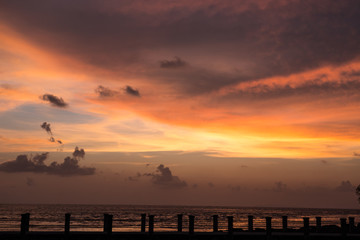 Fototapeta premium sky in sunset time 