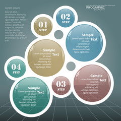 Abstract 3D Paper Infographics