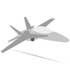 vector image of an airplane on a white background