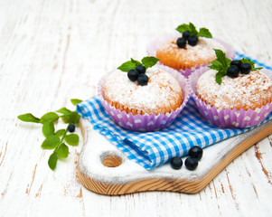 muffins with blueberry