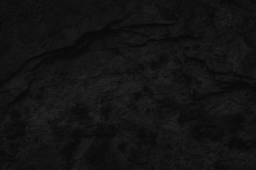 Black Stone background. Dark gray texture close up high quality May be used blank for design. Copy space