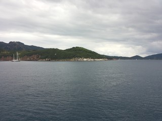Landscape of elba island 