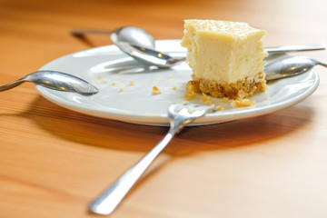 Eaten cheese cake already.