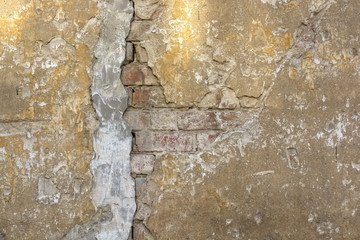 Plaster textured background of old weathered wall