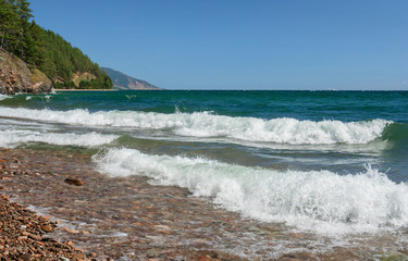 Waves on the Lake Baikal