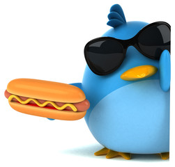 Blue bird - 3D Illustration