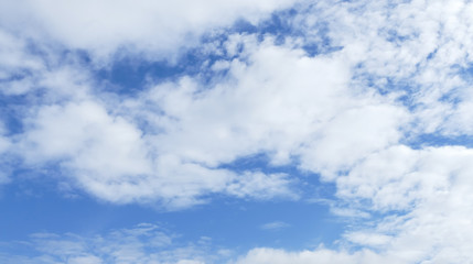 Blue sky and white cloud in the nice day.