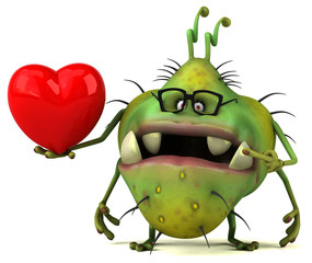 Fun germ - 3D Illustration