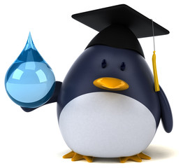 Fun penguin - 3D Illustration