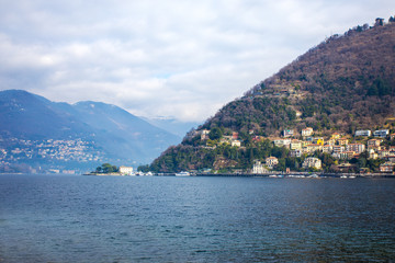 Fototapeta premium beautiful Como Lake landscape in Italy