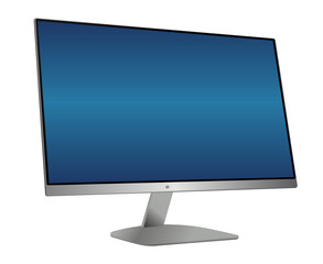 Computer Monitor Vector Illustration