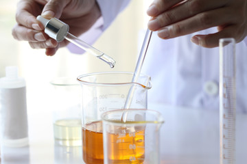 Oil pouring, Equipment and science experiments, Formulating the chemical for medicine, Organic...