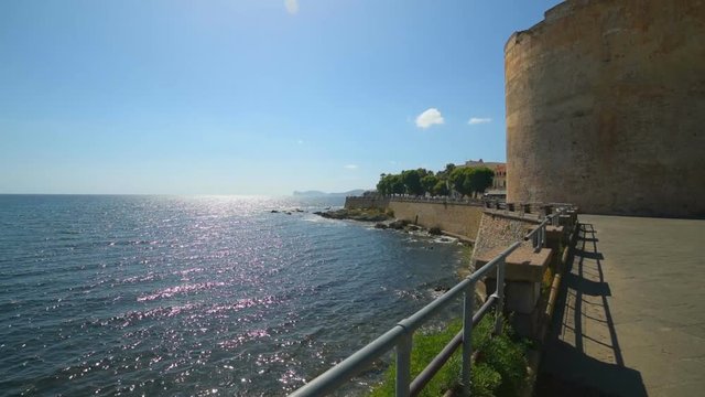 Alghero seafront in spring, Italy