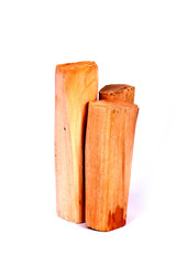 Chandan or sandalwood, sandalwood sticks, perfume, selective focus, powder