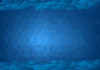 Obraz premium Abstract blue polygonal background