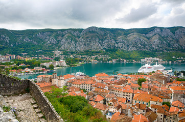 Naklejka na ściany i meble Kotor Stari Grad, Montenegro.