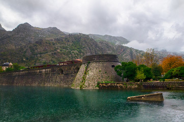 Bastion Karampana walls in Kotor, Montenegro