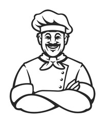 Happy Chef Vector Icon