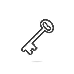Key icon vector