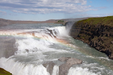 Fototapeta na wymiar Gullfoss - Wasserfall, Island