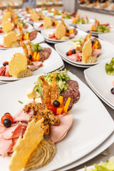 Lot of appetizers plate