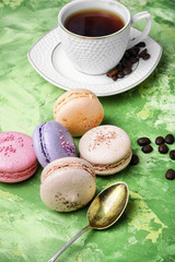 coffee and macaroons