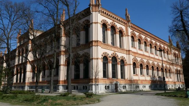 Natural History Museum, located in the Indro Montanelli Gardens, near Porta Venezia, Milan, Italy.