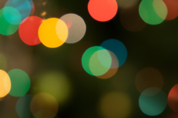 Christmas lights defocused background