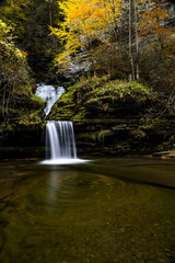 Curtain Cascade - Waterfall & Autumn Colors - Havana Glen - New York