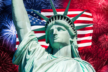 Amerikanischer Unabhängigkeitstag am 4. Juli in New York City, USA