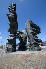 Silesian Insurgents Monument in Katowice, Poland - obrazy, fototapety, plakaty