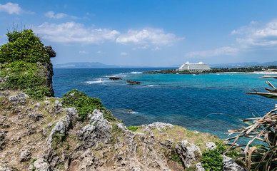 Top view on the mountain