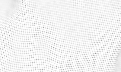 Abstract White Geometrical Background . Connection structure. Science background. Futuristic Technology HUD Element . onnecting dots and lines . Big data visualization and Business .