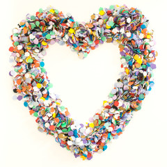 Confetti heart