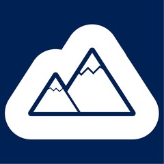 Mountain Icons Vector Illustration 