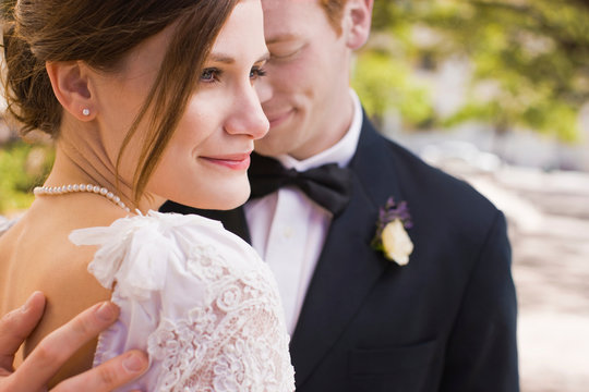 bride and groom before wedding