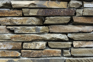 The texture is not smooth decorative stone